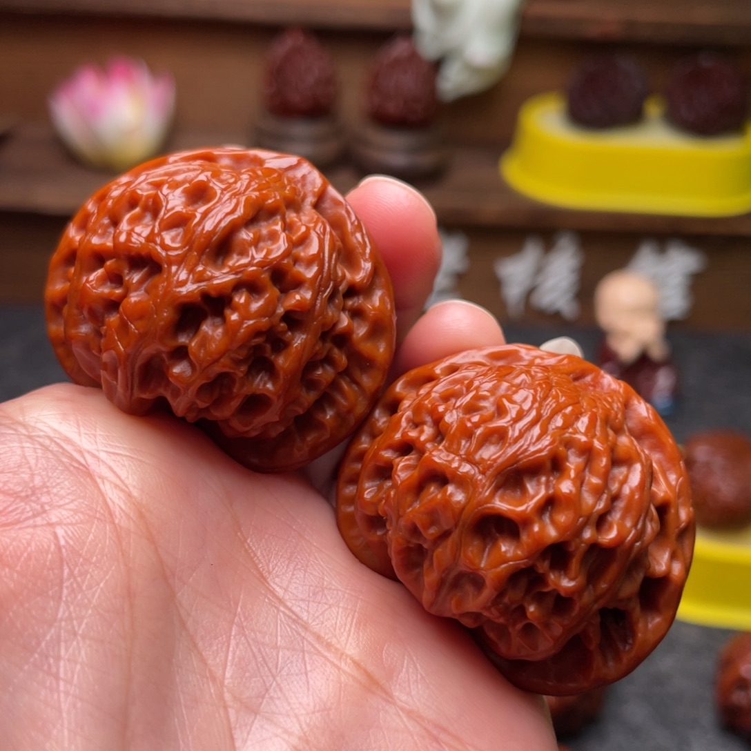 吊坠文玩核桃文玩核桃 手把件 宫灯 41