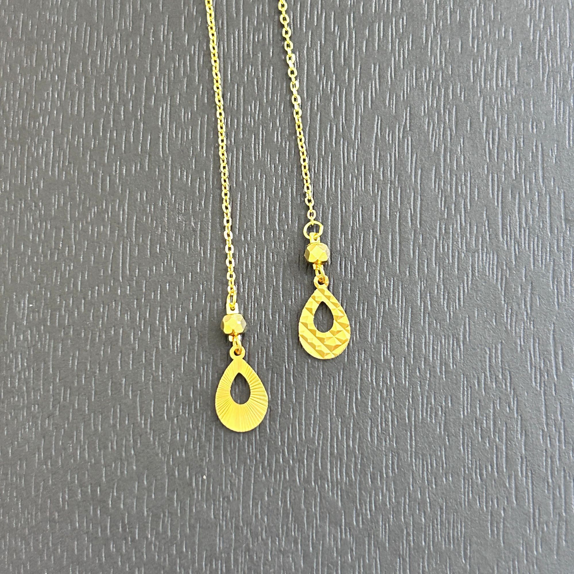 925银耳饰 【店长专享】925银镂空水滴耳线YE1087