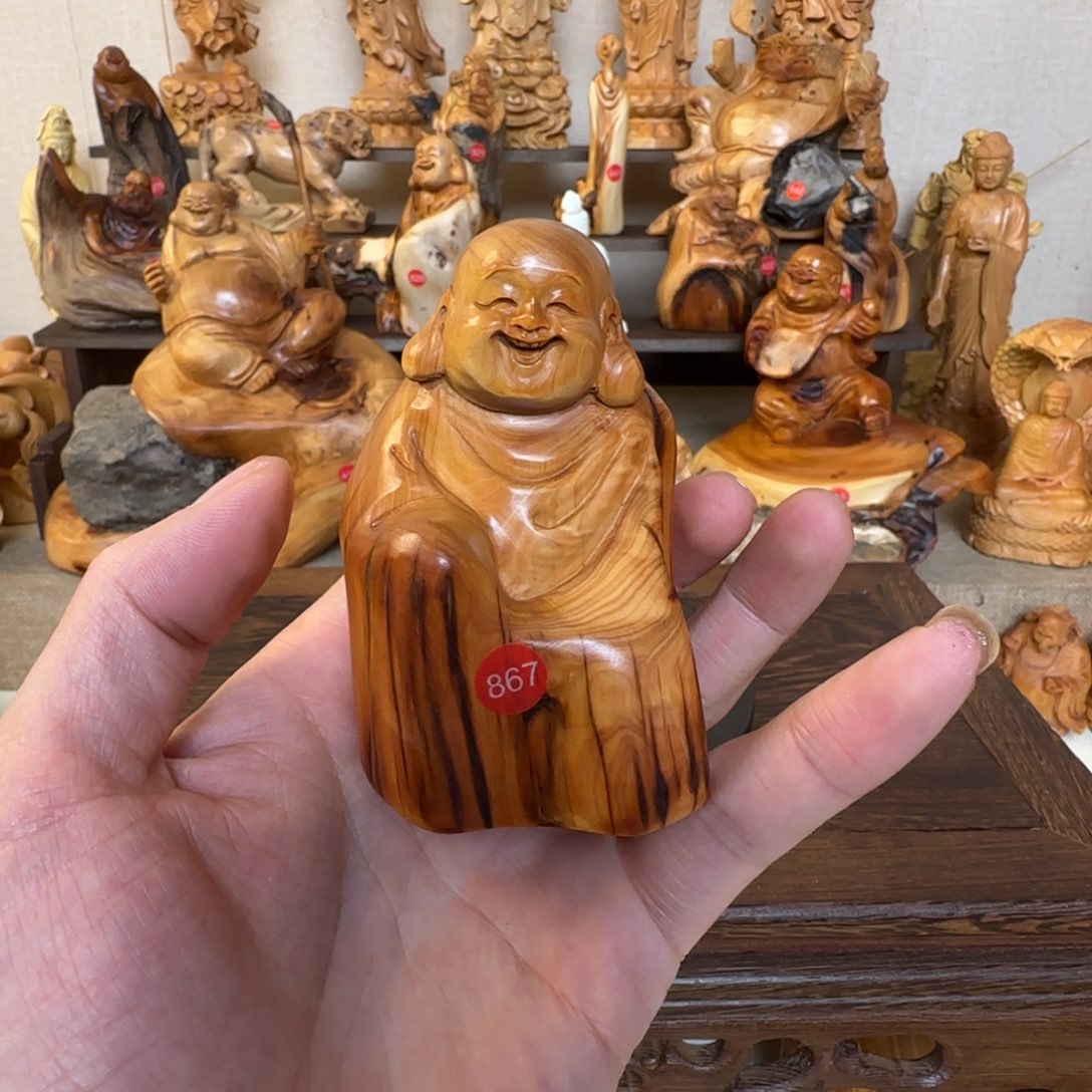 崖柏小木匠艺雕一物一拍