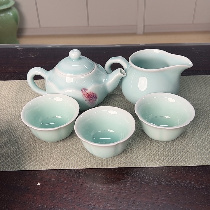 龙泉云间青瓷小米茶器