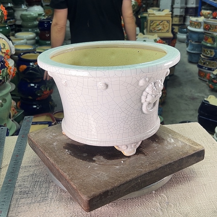 永***波泳坤堂石湾花盆陶瓷