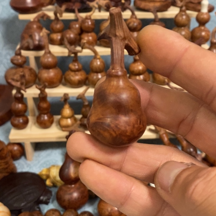 木麻梨疙瘩手工雕刻葫芦