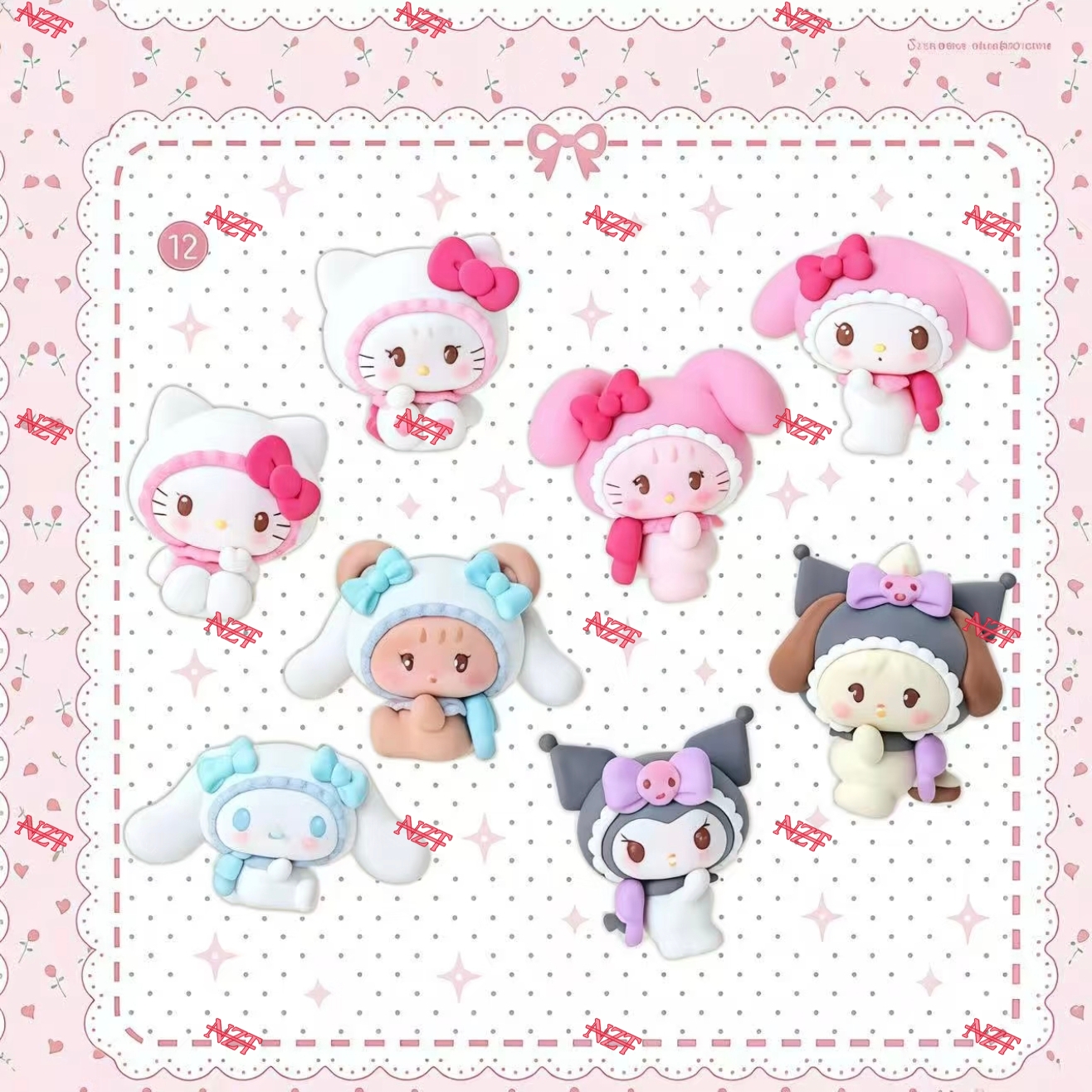 三丽鸥mikko联名摆件 全8种 日版正版动漫周边