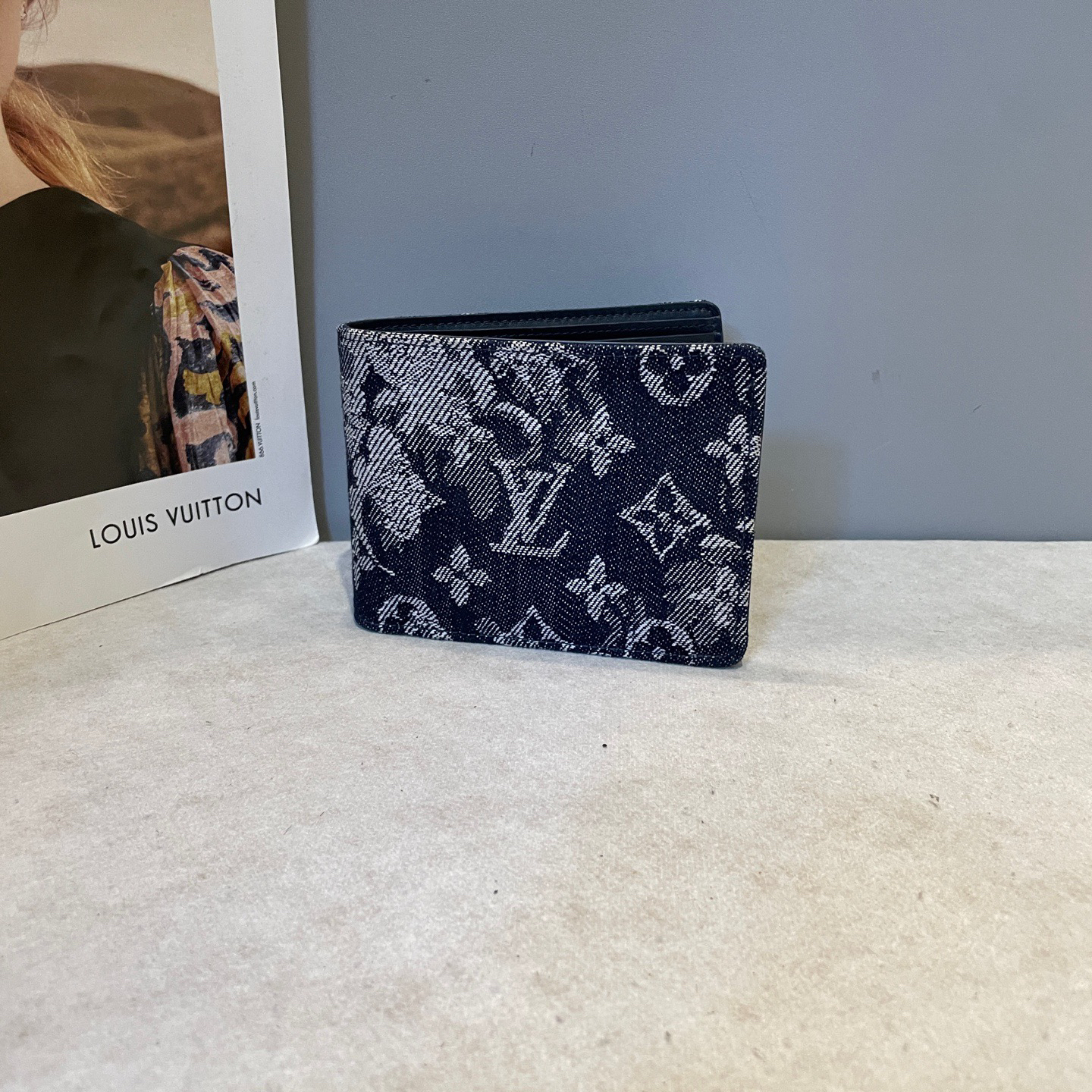 99新 LouisVuitton/路易威登 21年早春tapestry牛仔系列卡包