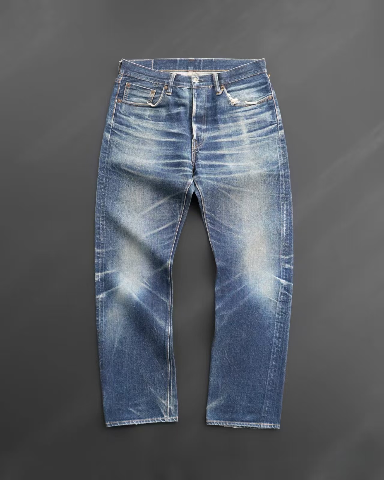 大牛厚款高货男长裤水洗牛仔裤修身时尚蓝色弹力孤品福利