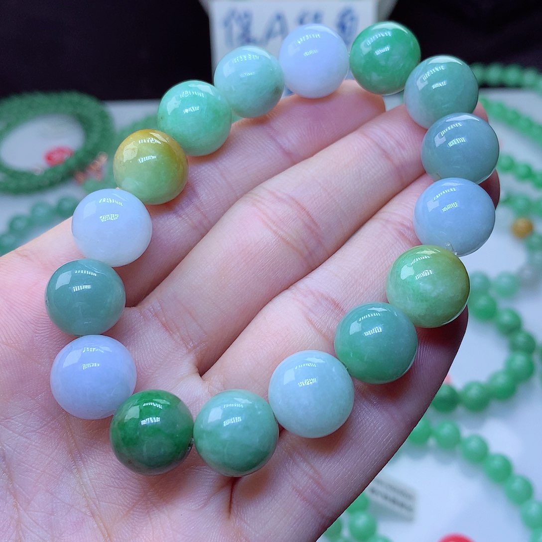 翡翠毛衣链未镶嵌