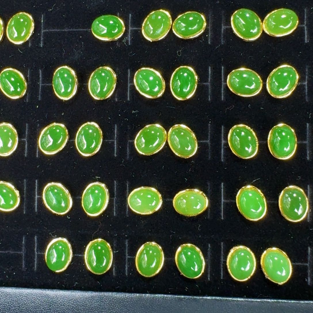 和田玉银S925镶嵌耳饰多样性发货 拍一发一