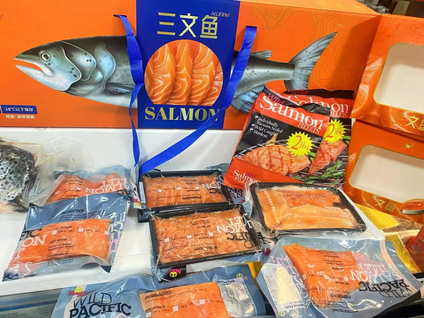 三文鱼刺身烟熏三文鱼