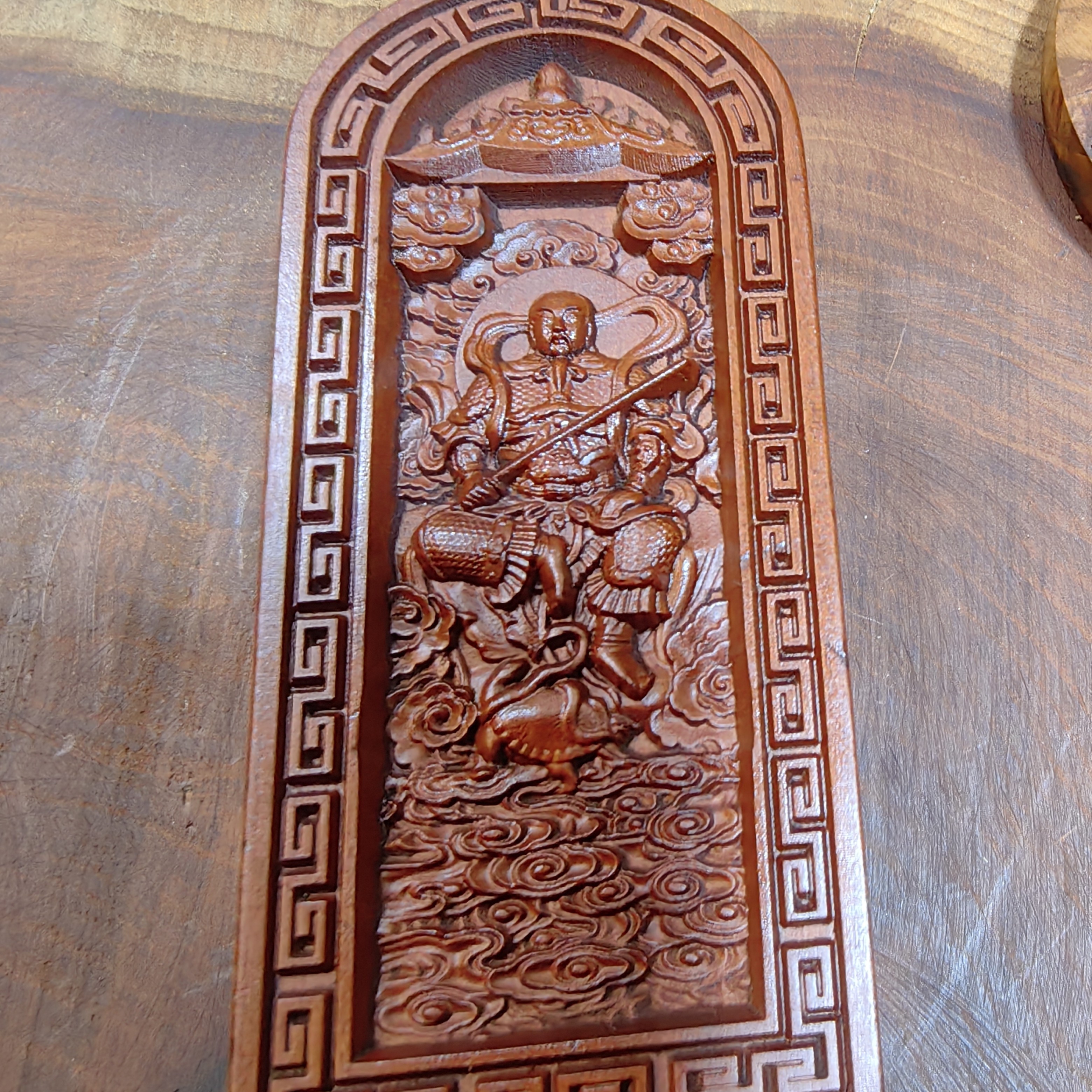 百年雷击枣木雷头料真武大帝9.5×2.4规格