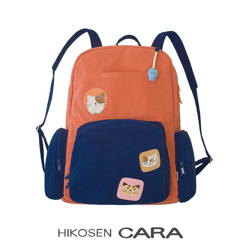 HIKOSEN CARA卡拉猫原创设计款双肩包女猫咪背包大容量可挂行李箱