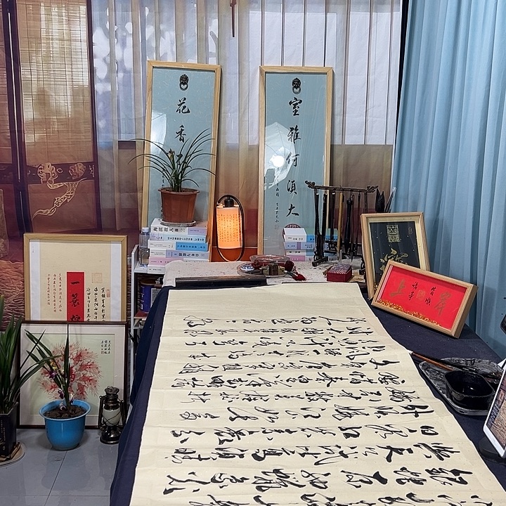 书法沁园春雪六尺宣纸