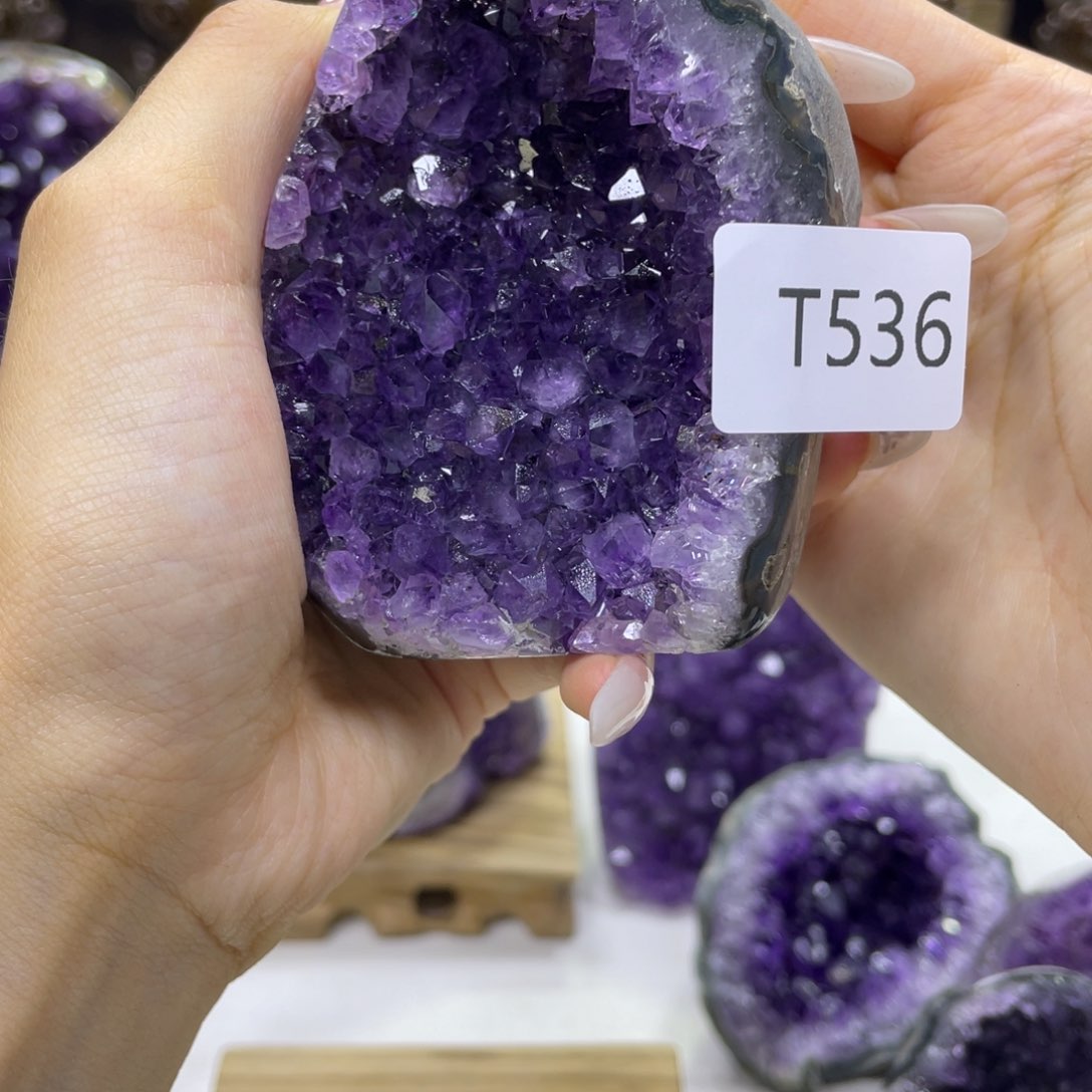 老***说乌拉圭紫水晶摆件536
