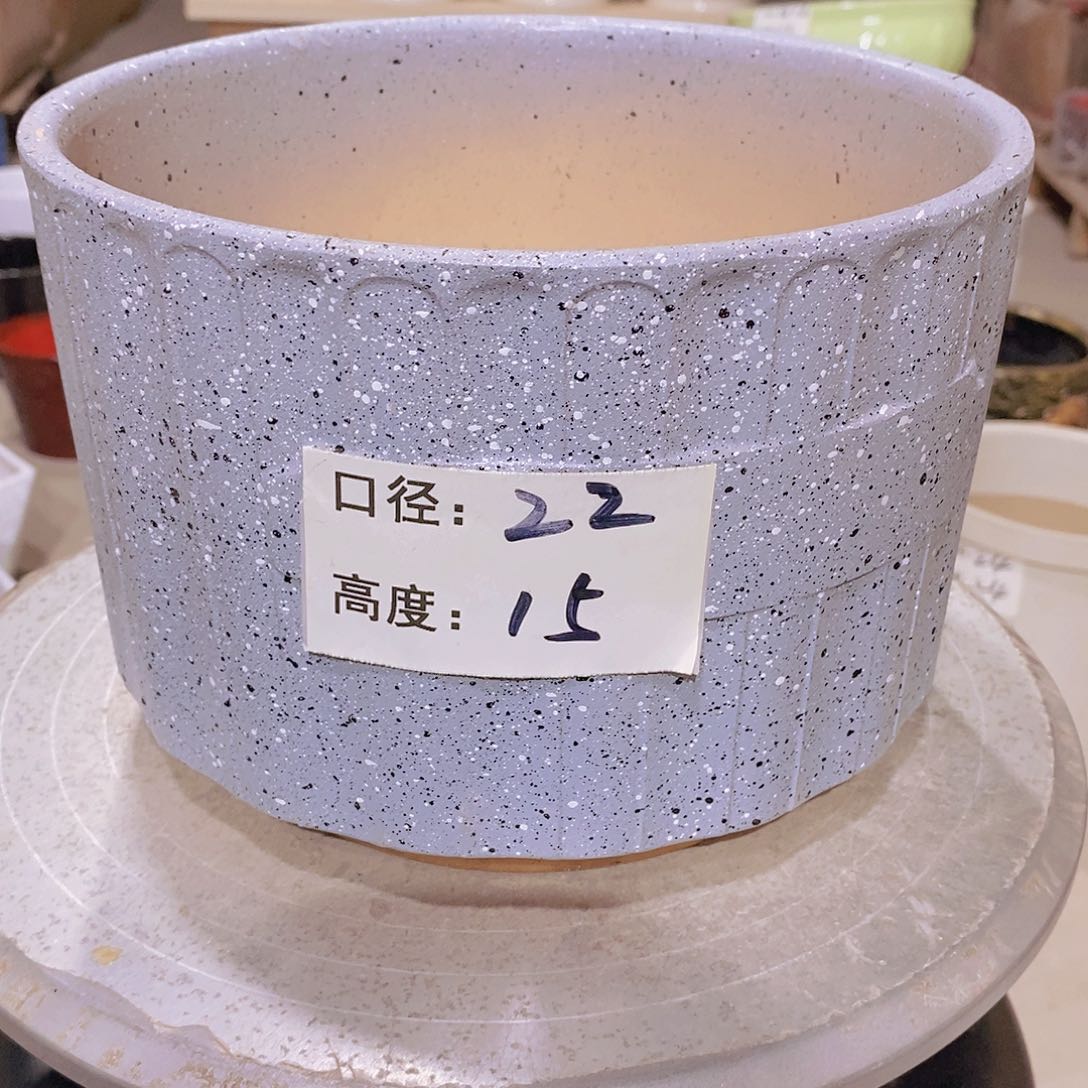 【闪购商品】红陶微瑕花盆-027-1个灰