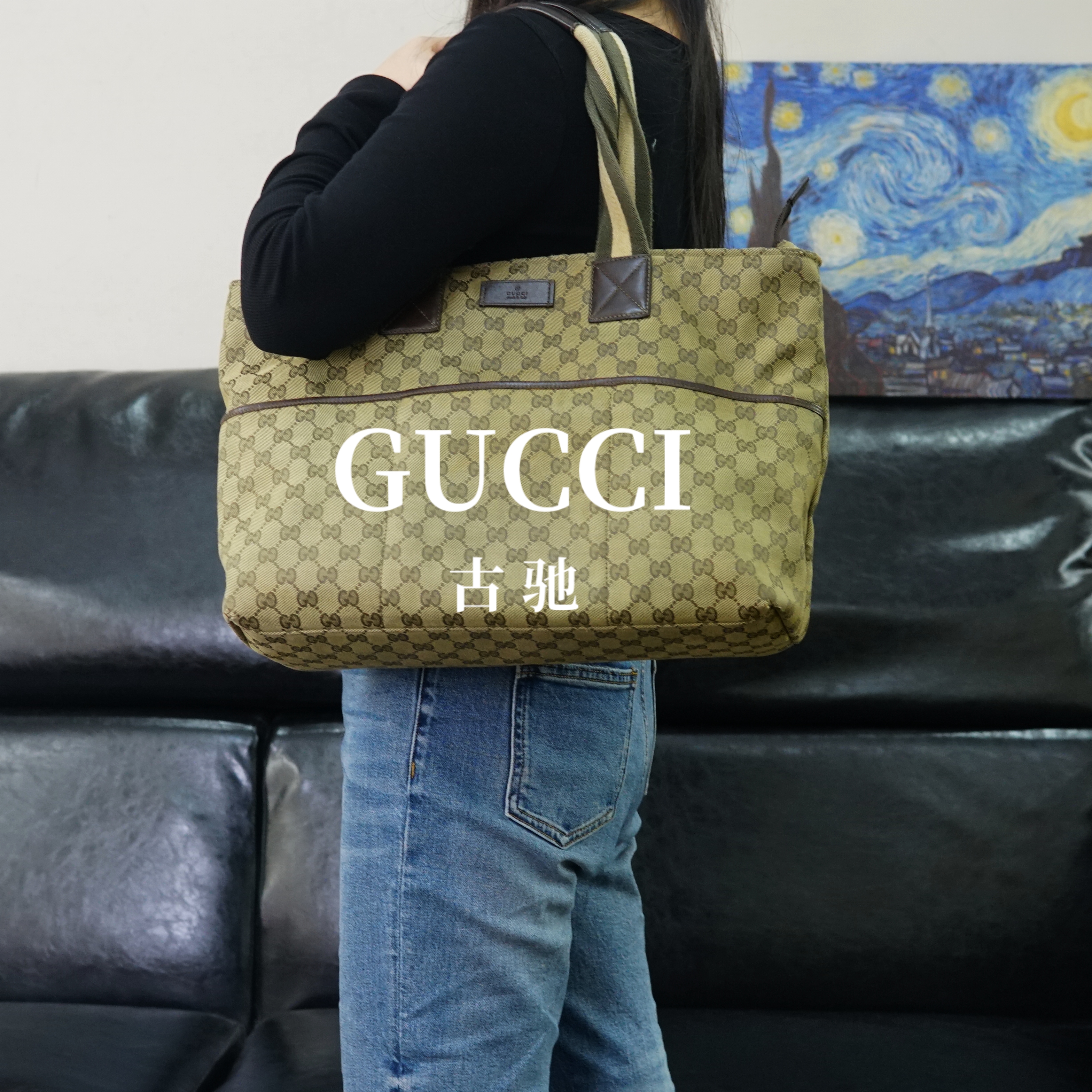 95新 GUCCI/古驰 老花单肩包/SP02316056/6056