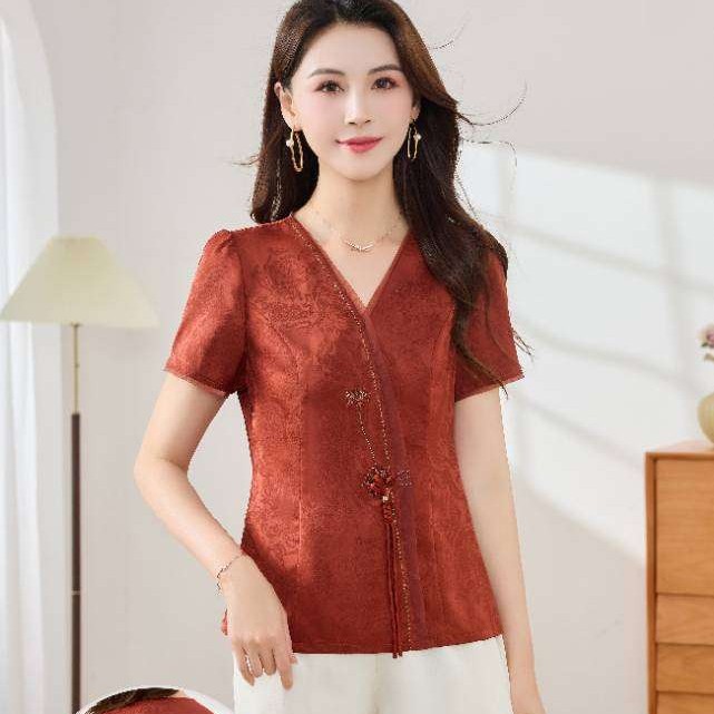 18款国风洋气夏装小衫新款套装上衣
