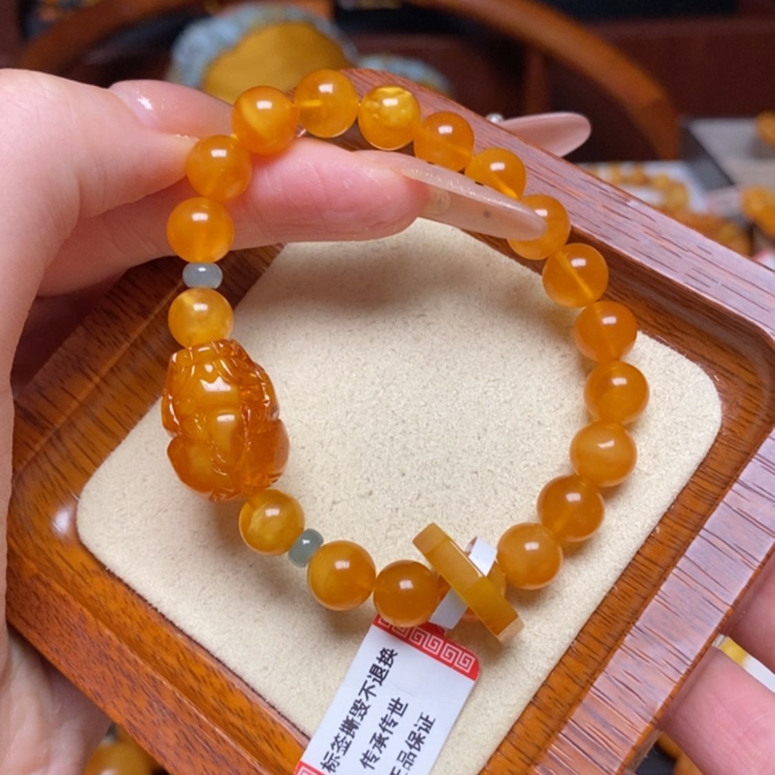 【闪购商品】蜜蜡手链未镶嵌手串