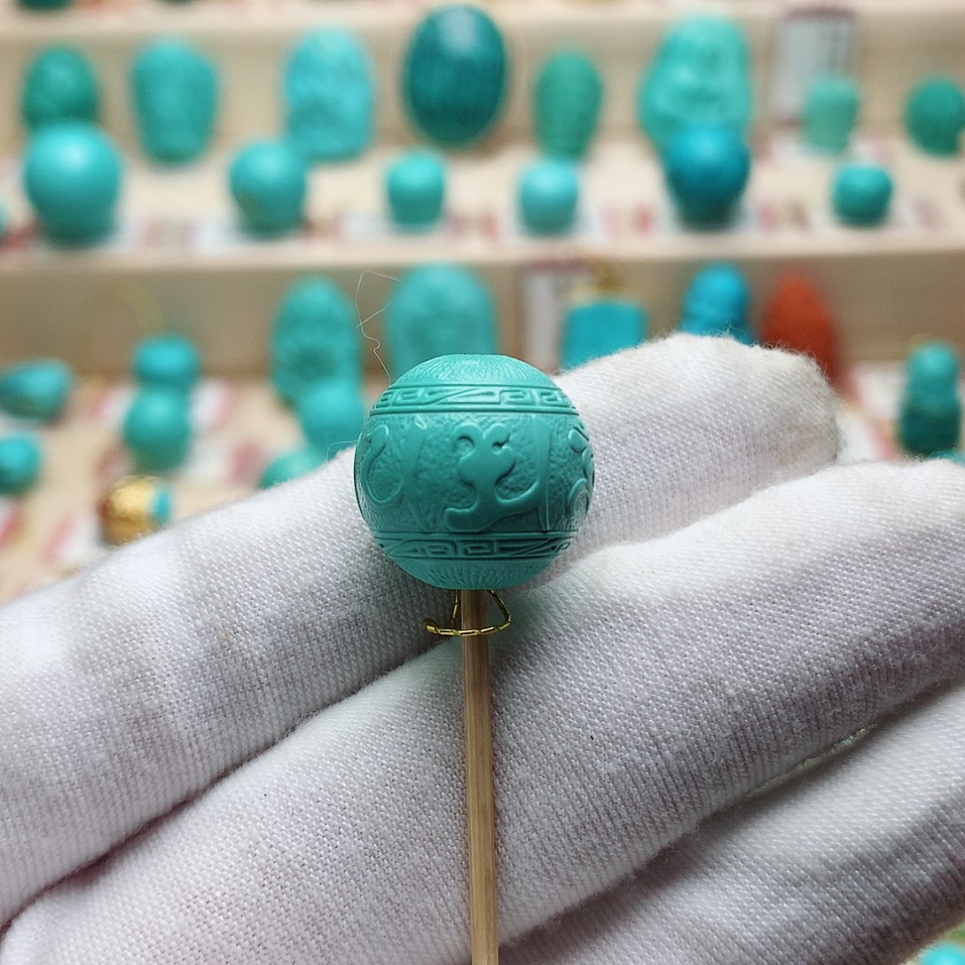 绿松石珠宝半成品未镶嵌