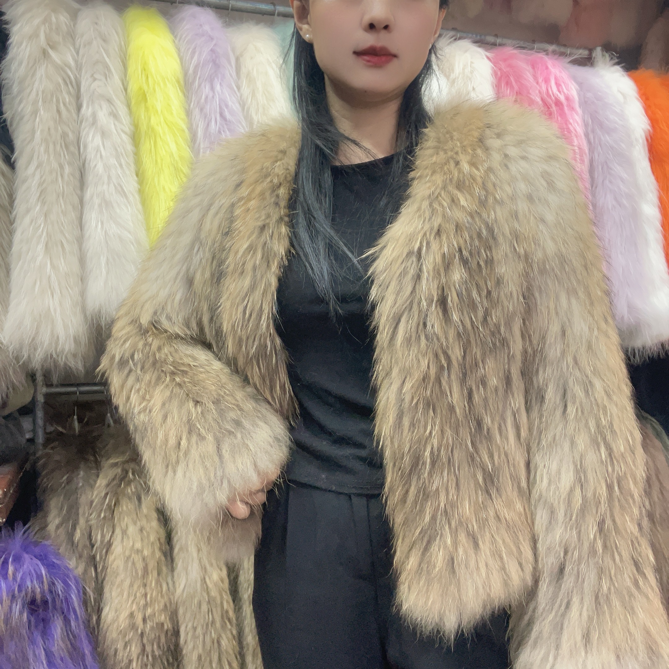 短款外套纯手工编织时尚洋气欧洛风