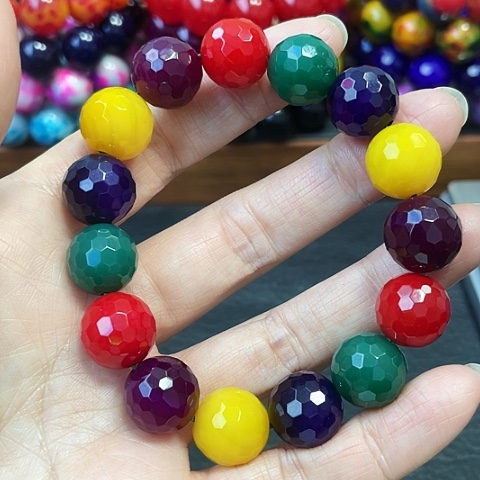 玛瑙未镶嵌手饰多宝切面14