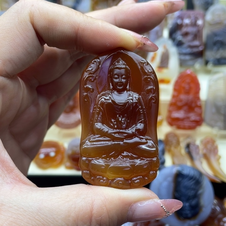 玛瑙/玉髓吊坠(赠链)未镶嵌王*雄吊坠