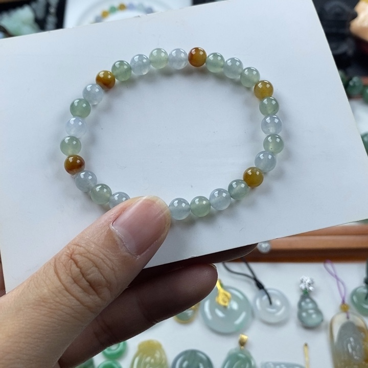 【闪购商品】翡翠裸石               多宝串