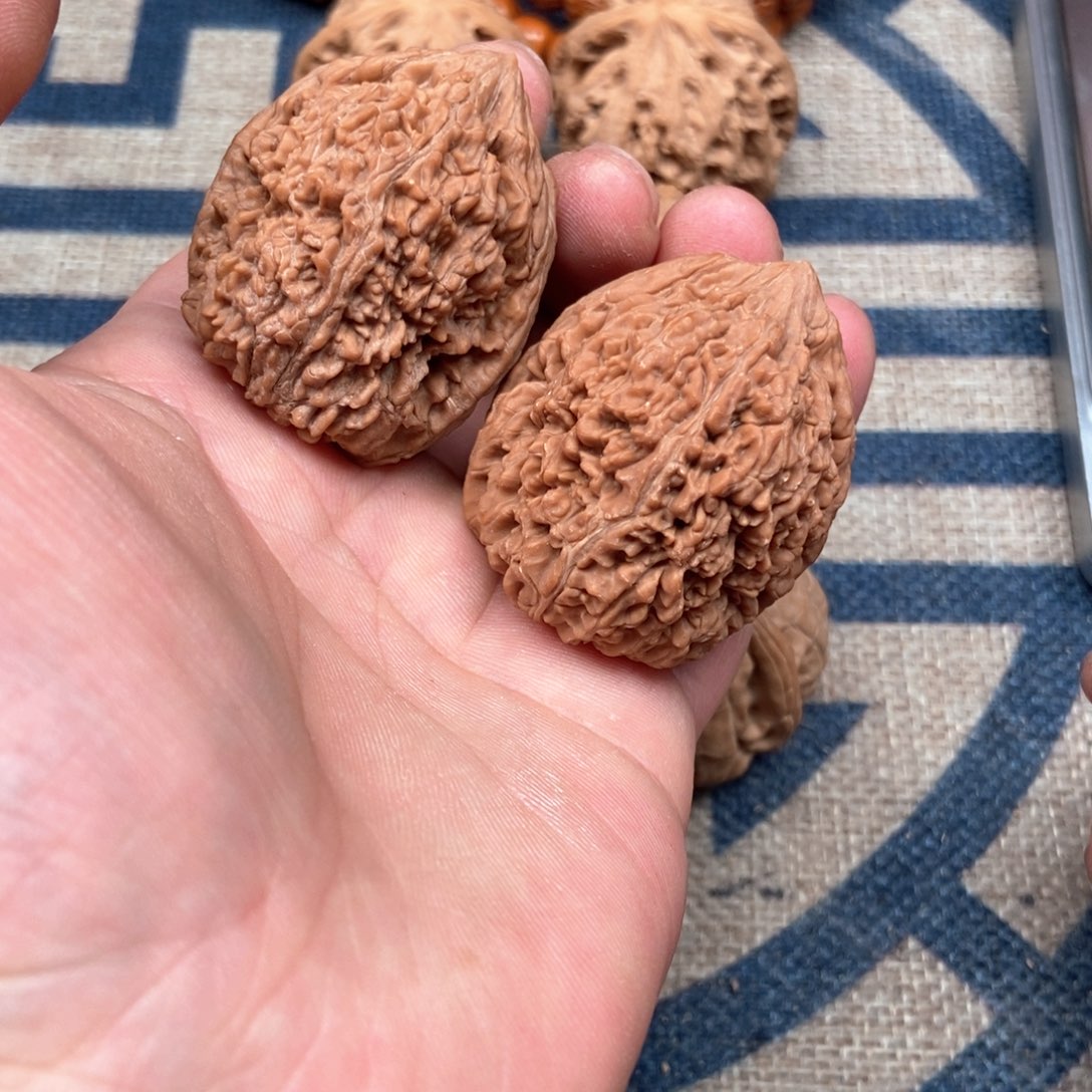 文玩核桃把件蒜头36