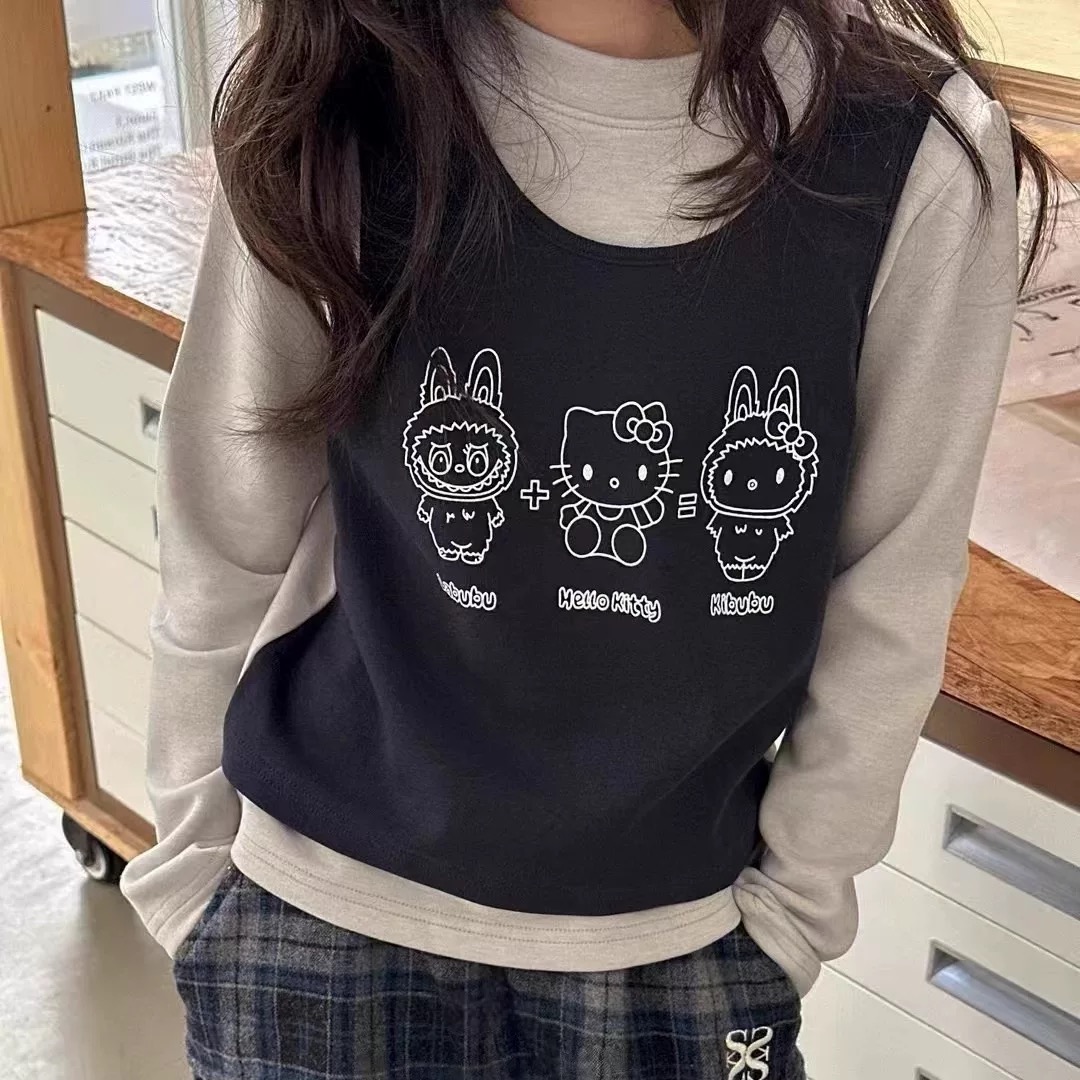 【2025秋冬韩款】儿童印花打底衫卡通可爱风韩版X0852