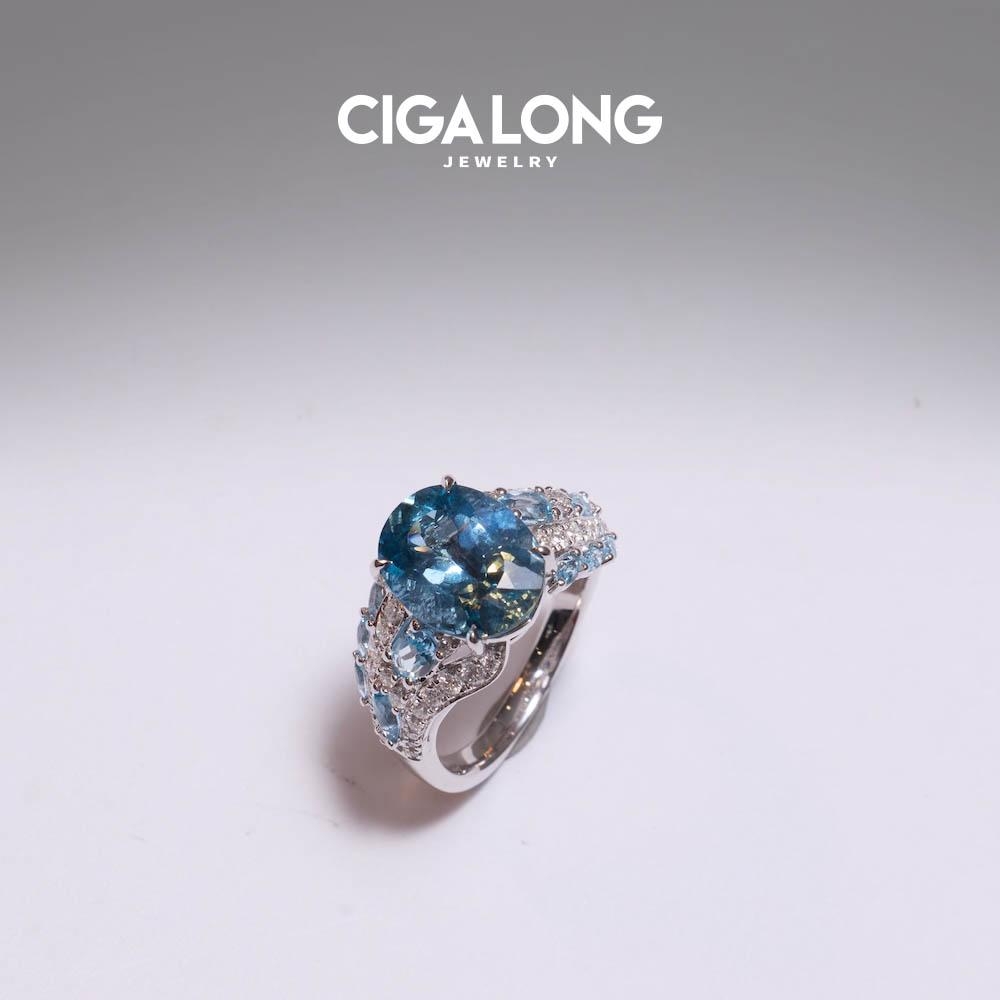 CIGALONG海蓝宝戒指 3982