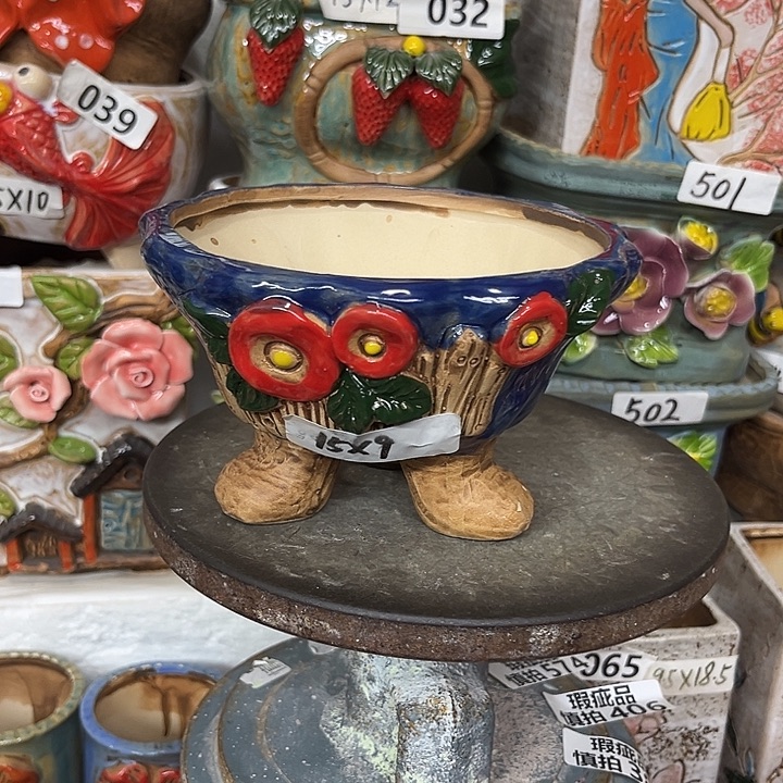 粗陶材质多肉花盆