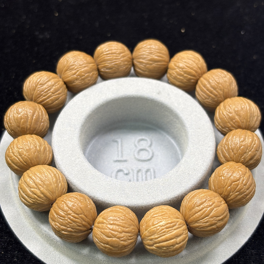 【惊珑出品】原皮凤羽15猴头手串