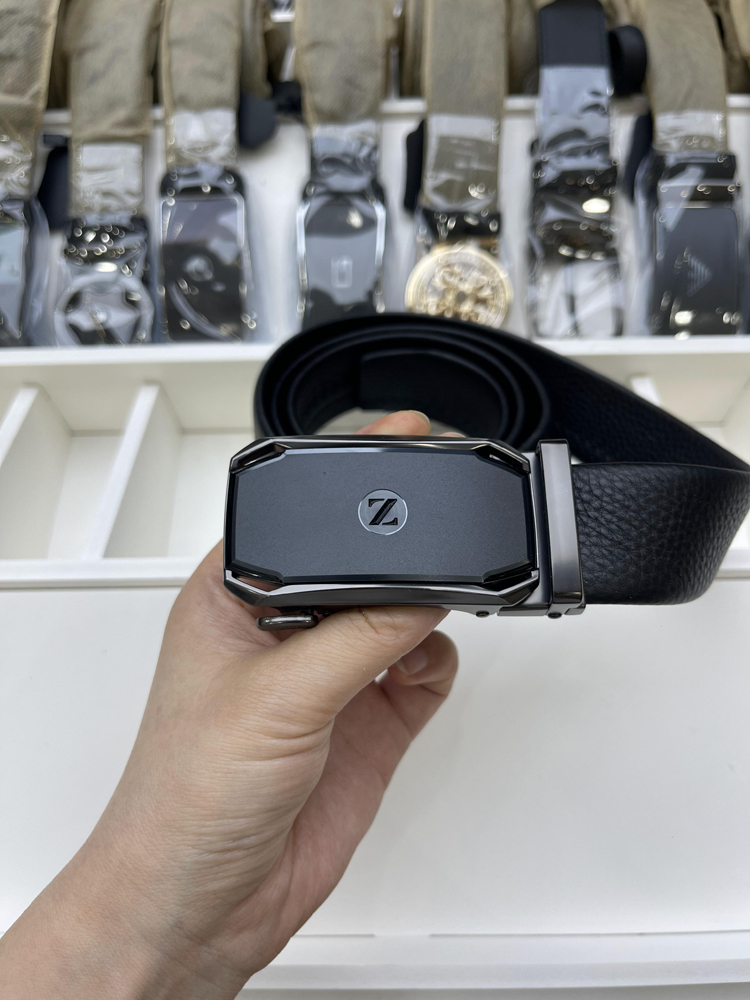 （087）皮带男士自动扣腰带高档商务百搭裤带品牌撤柜剪标