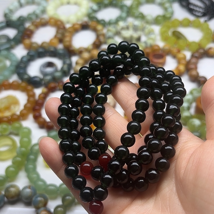 蛇纹石玉未镶嵌手串