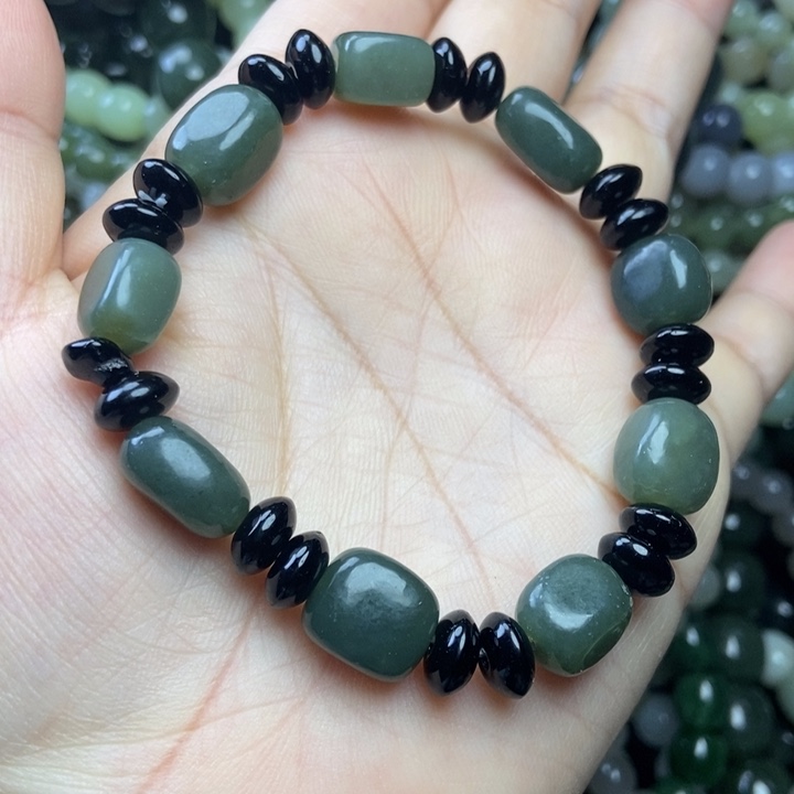 和田玉未镶嵌手链