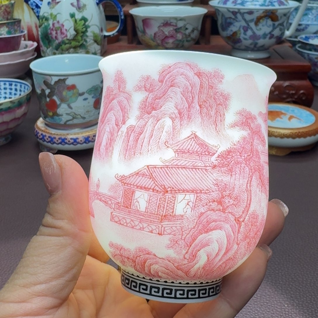 瓷片景德镇仿古手工制作精品展示