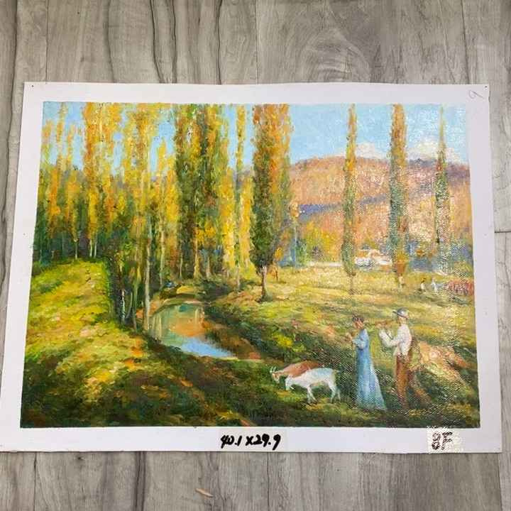 油画朝鲜纯手绘油画作品40*30