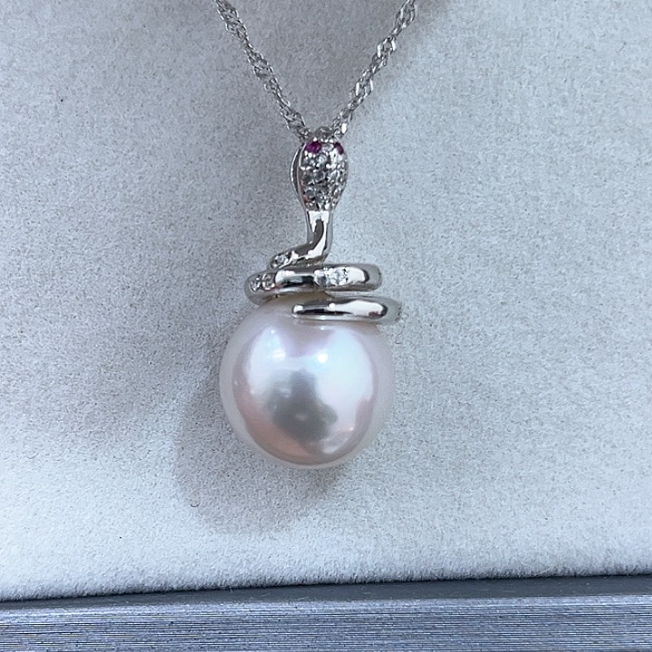 淡水珍珠颈饰银S925镶嵌恍**日