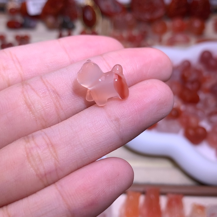 南红玛瑙未镶嵌珠宝半成品溜达猫