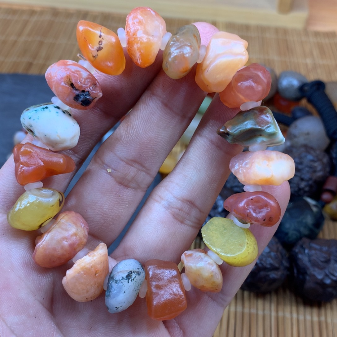 玛瑙/玉髓未镶嵌手链