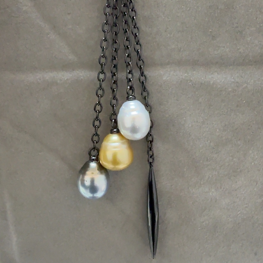 海水珍珠颈饰银S925镶嵌