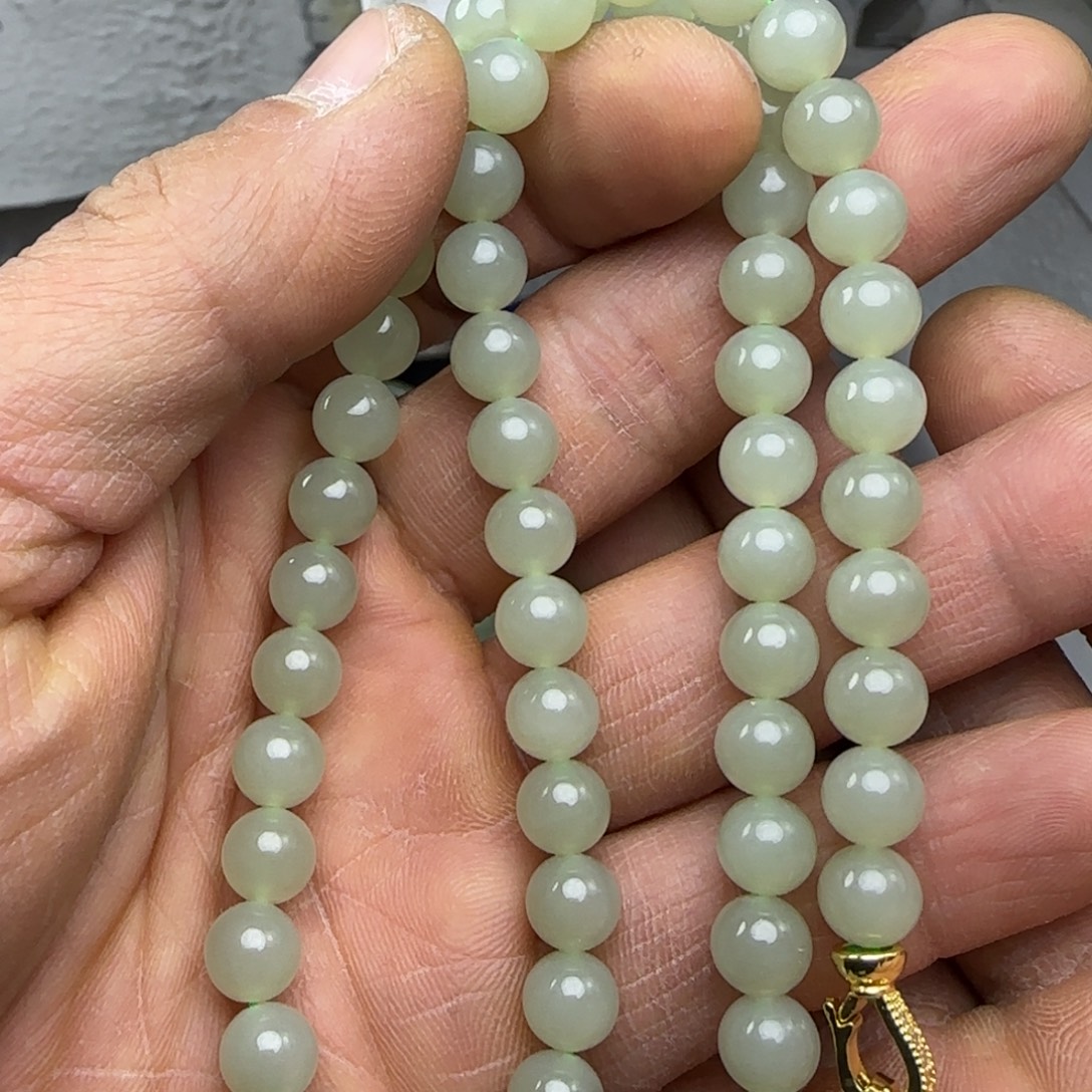 和田玉未镶嵌颈饰8