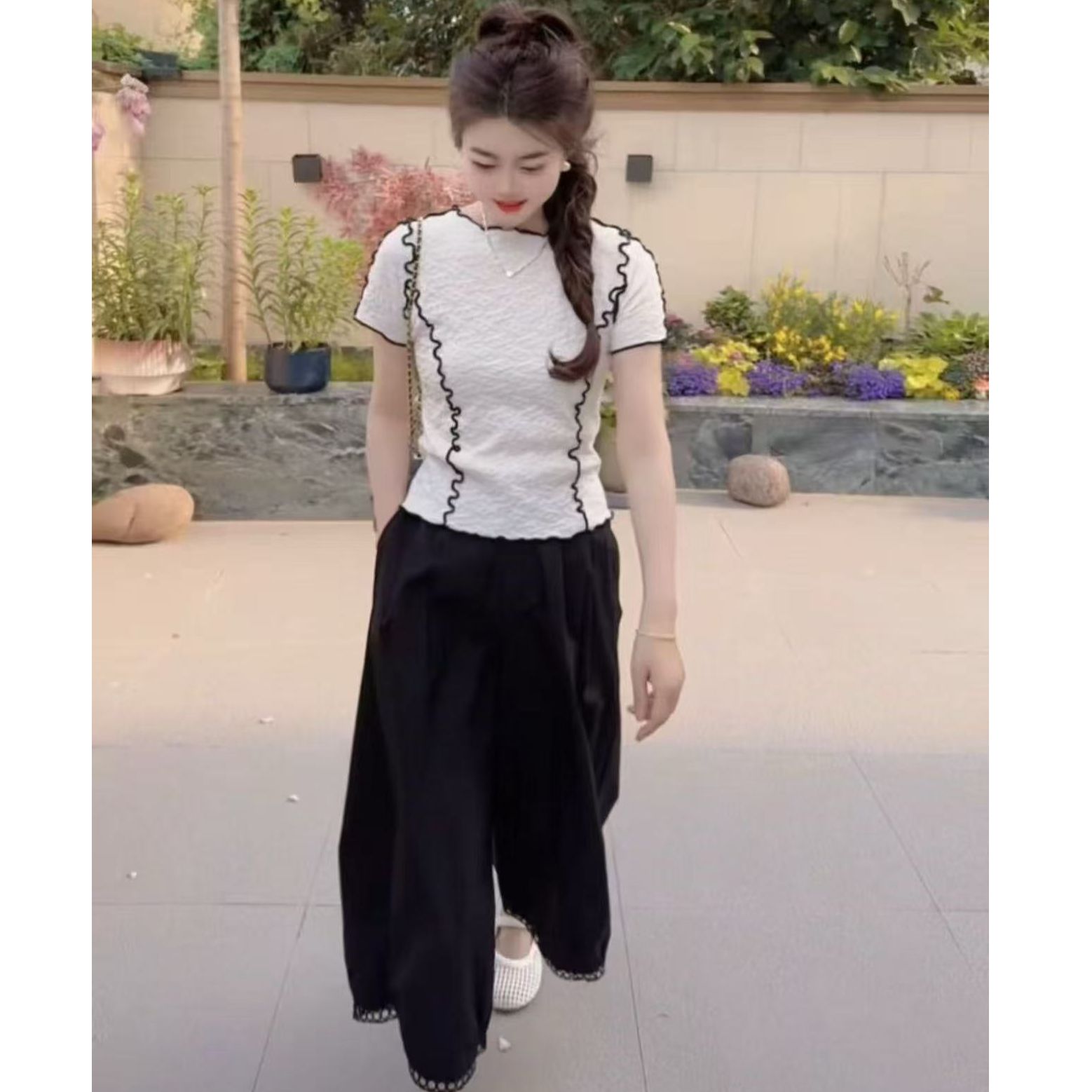 『显瘦花苞L』SM设计显瘦百搭时尚休闲裤4428