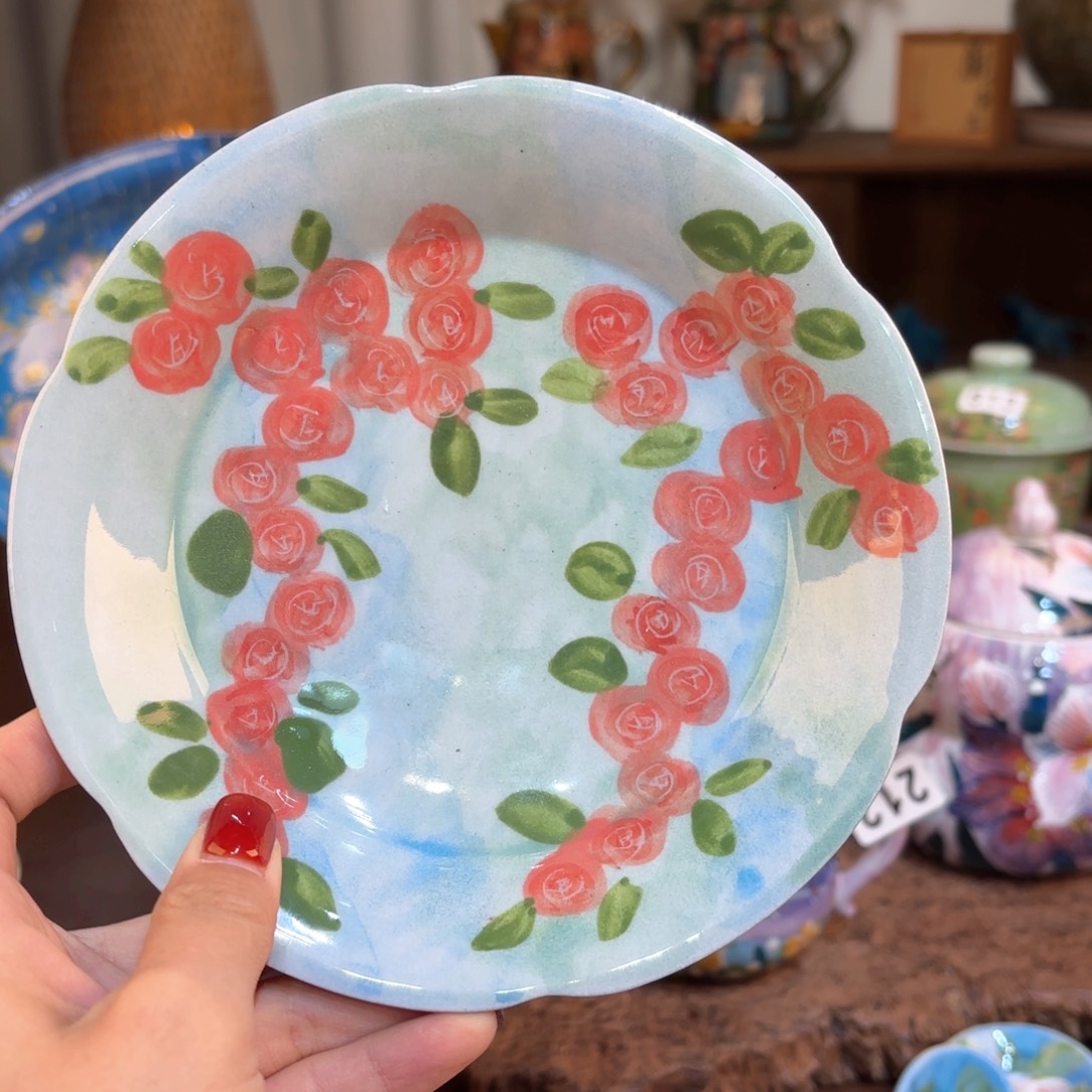 景德镇手绘高温釉下彩陶瓷茶具