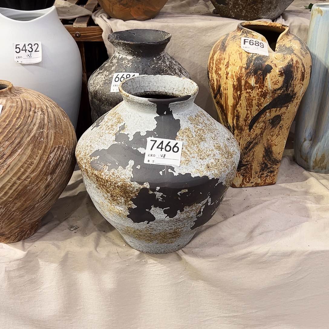 瓶莲**录7466高28口8-9陶瓷花瓶无孔