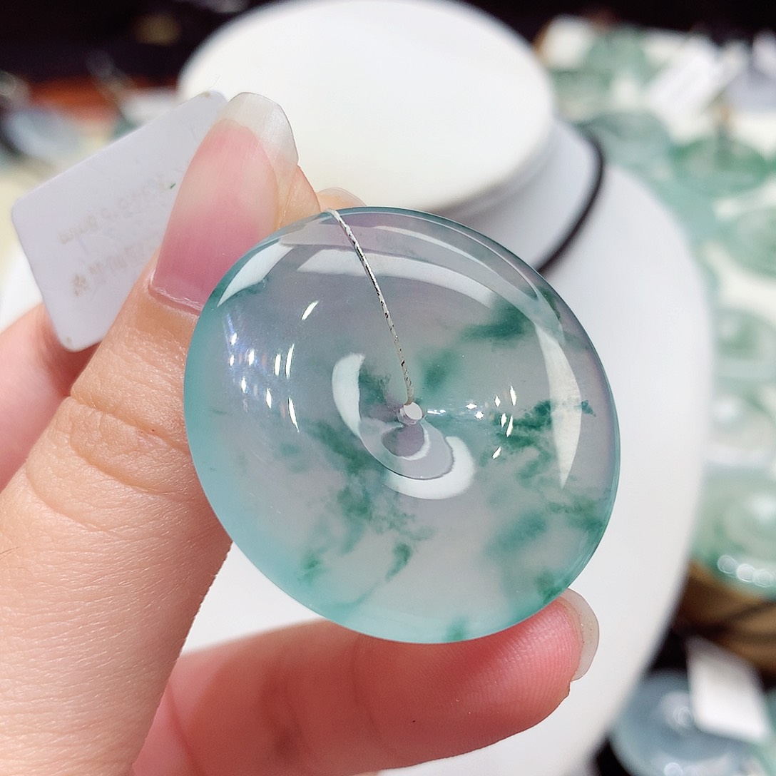 颈饰未镶嵌翡翠翡翠99，34.5/5.8