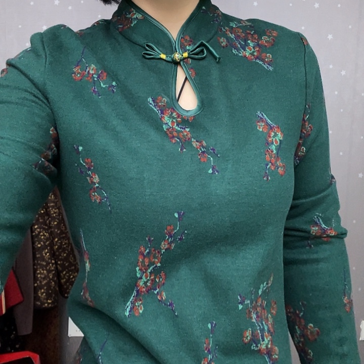 绿色织花澳绒1.1米