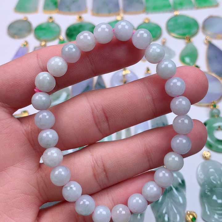 翡翠颈饰未镶嵌天然翡翠A货