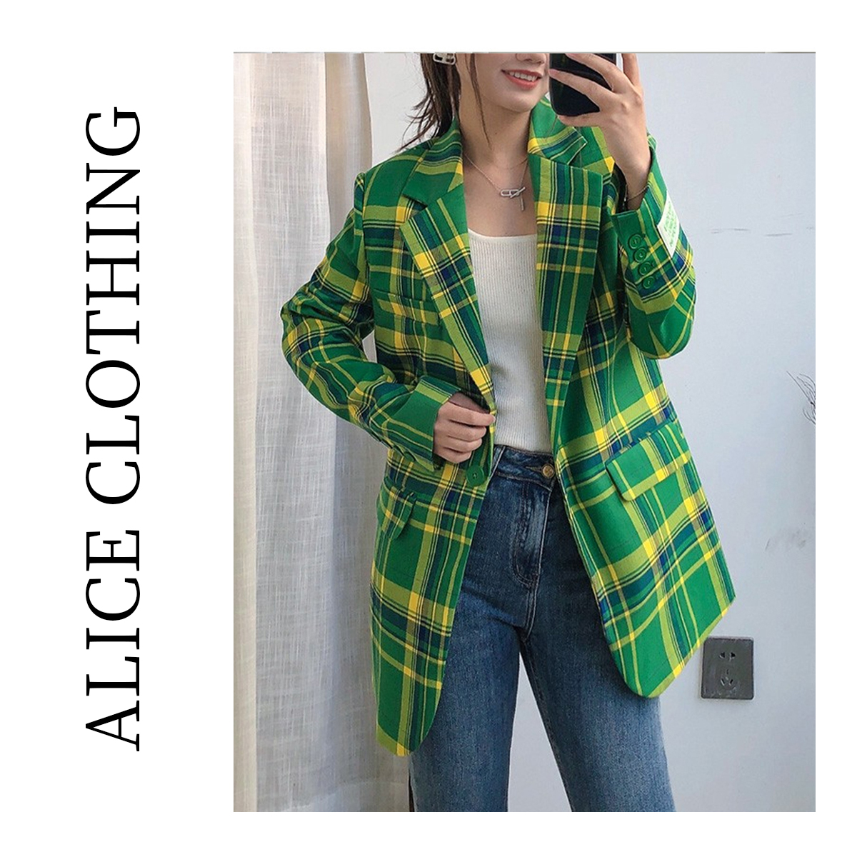 1alicelulu时尚轻熟风气质西装外套88049