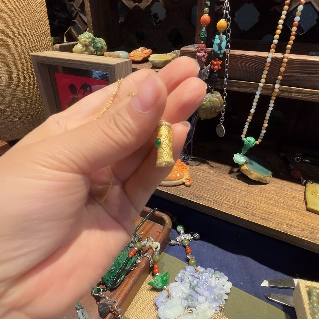 翡翠颈饰未镶嵌原创