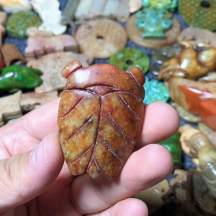 和田玉未镶嵌颈饰79