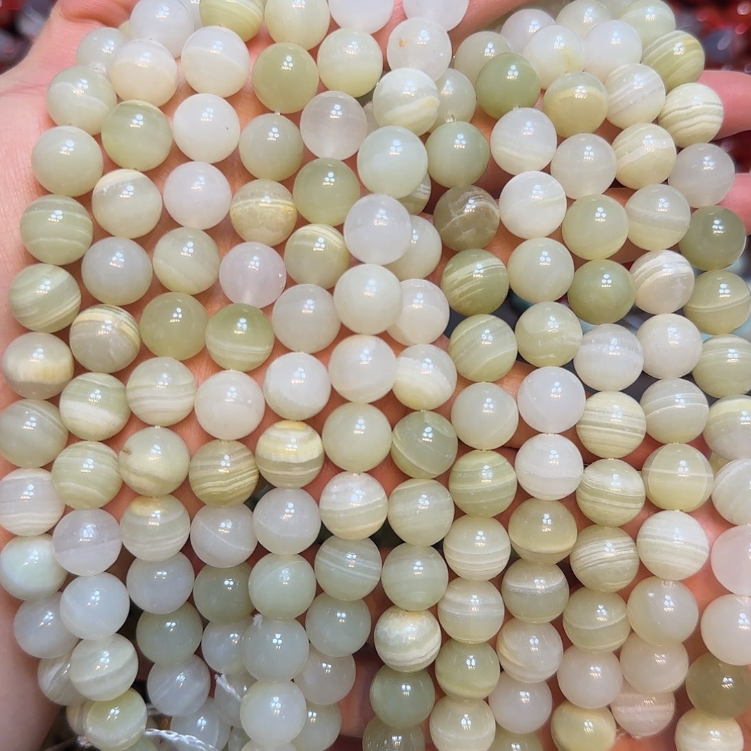 玛瑙/玉髓未镶嵌珠宝半成品12mm天然石一条